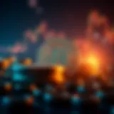 Conceptual illustration of DeFi coins