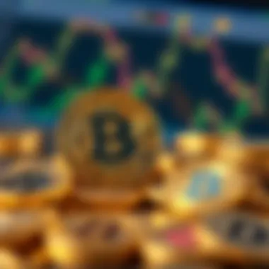 Online Platforms for Free Cryptocurrency An artistic representation of online platforms that offer free cryptocurrency opportunities.