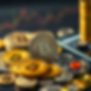 Diverse Cryptocurrencies Available Conceptual image of diverse cryptocurrencies available on platforms