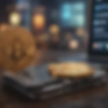 Secure Digital Wallet for Crypto Trading A secure digital wallet with crypto assets displayed