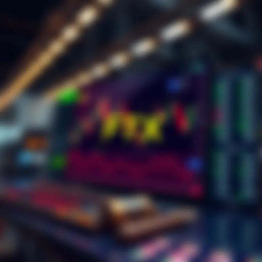 Visual representation of the FTX trading platform interface