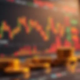 Graphical representation of cryptocurrency market trends