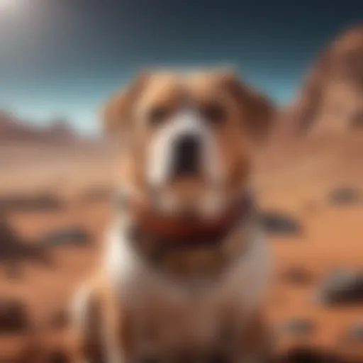 Conceptual representation of Dogelon Mars Elon cryptocurrency