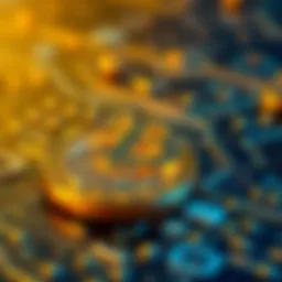 Conceptual illustration of blockchain technology