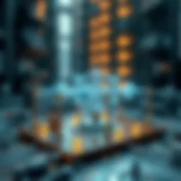 Visual representation of blockchain structure and components