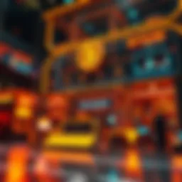 Visual representation of cryptocurrency exchange architecture