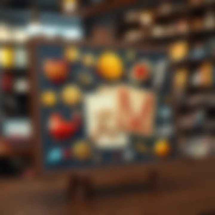 Digital canvas showcasing unique NFT artwork