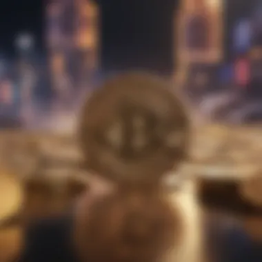 Conceptual Design of Cryptocurrency Conceptual illustration of cryptocurrency design