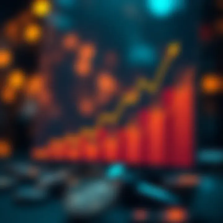 Graph illustrating cryptocurrency market growth and trends