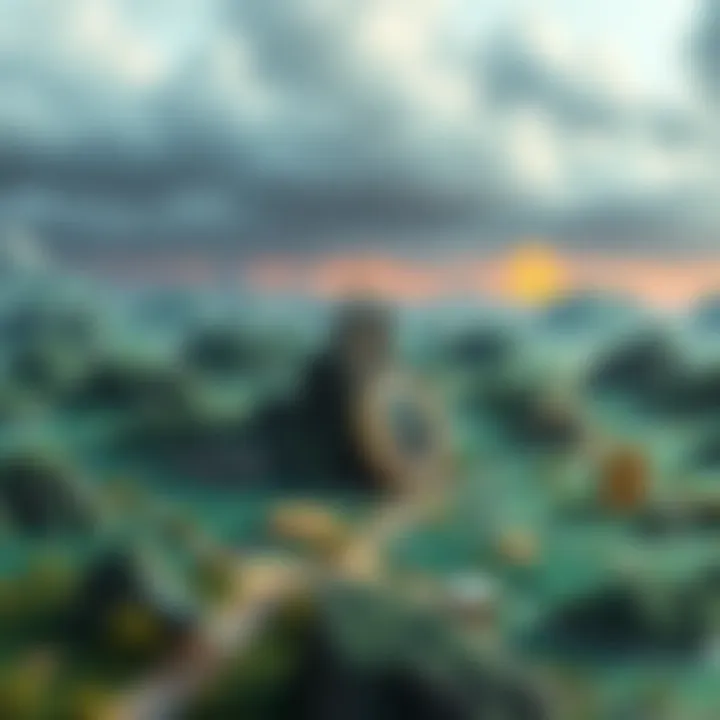 Cryptocurrency Landscape Overview Infographic depicting the cryptocurrency landscape