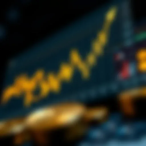 Graph illustrating cryptocurrency price trends over time