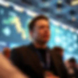 Elon Musk at a cryptocurrency conference