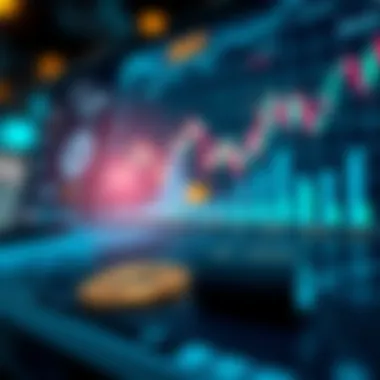 Emerging Cryptocurrencies and Market Dynamics Visual representation of emerging cryptocurrencies with dynamic graphs