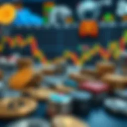 Cryptocurrency market overview with diverse digital assets