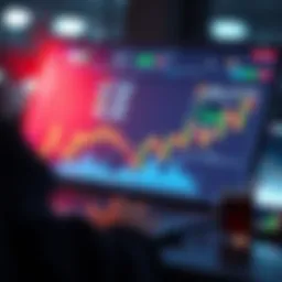 User interface of a cryptocurrency trading platform