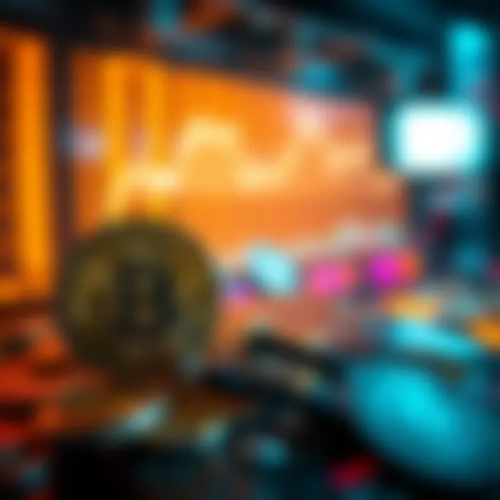 Visual representation of market volatility in cryptocurrencies