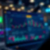 User interface of AltcoinTrader app displaying various trading options and charts