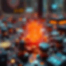 A digital representation of blockchain technology driving cryptocurrencies