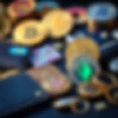 Diverse Types of Cryptocurrency Wallets Various types of cryptocurrency wallets displayed