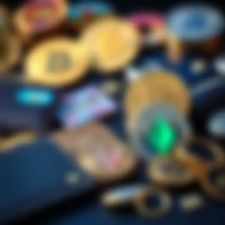 Diverse Types of Cryptocurrency Wallets Various types of cryptocurrency wallets displayed