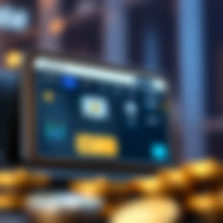User-Friendly Wallet Interface An intuitive interface showcasing wallet usability