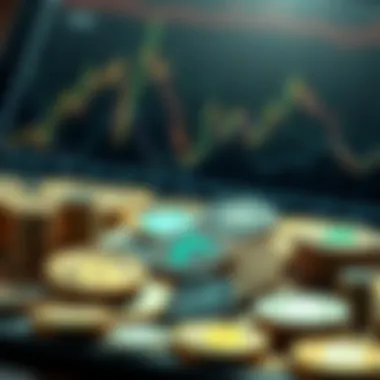 Diversified Cryptocurrency Portfolio Conceptual illustration of diversified cryptocurrency portfolio