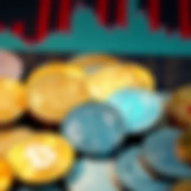 Diverse Cryptocurrency Coins A digital representation of various cryptocurrency coins