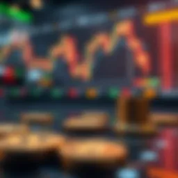 Visual representation of cryptocurrency trading