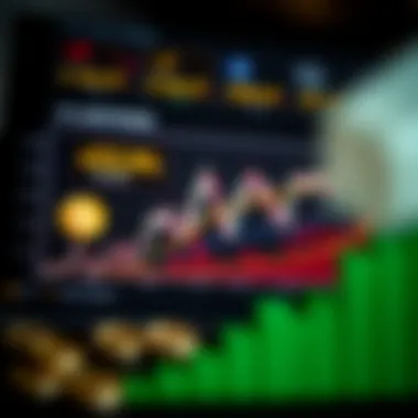 Chart showcasing cryptocurrency market trends