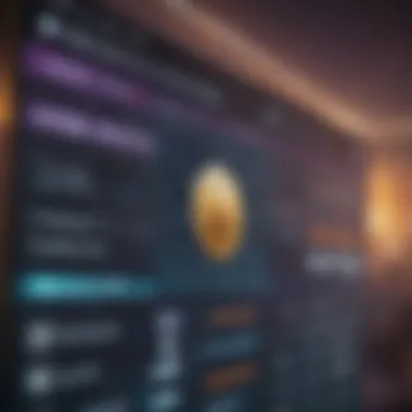 Digital Forum Interface in Cryptocurrency A vibrant digital forum interface showcasing cryptocurrency discussions.