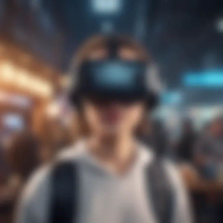 An immersive virtual reality experience showcasing social interaction