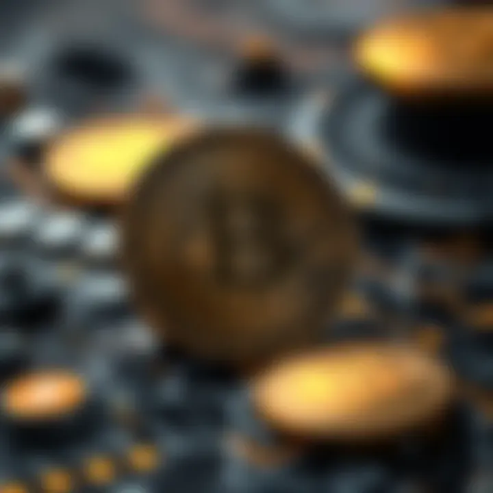An illustration showing the technological foundations of cryptocurrencies