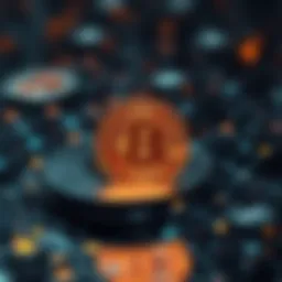 Visual representation of blockchain technology underpinning smart contracts