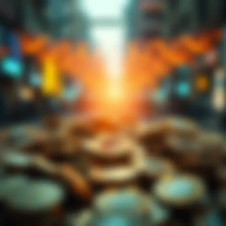 Visual representation of community-driven cryptocurrency benefits