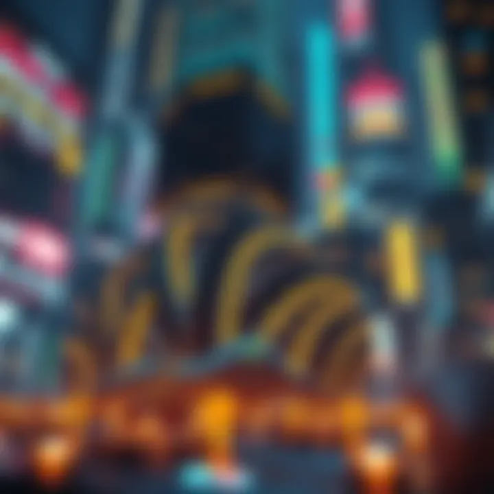 Futuristic depiction of digital economy empowered by community tokens