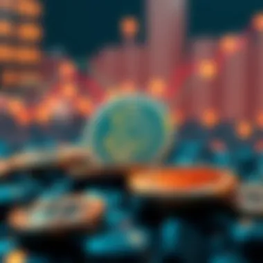 Visual representation of DeFi coins and their market dynamics Visual representation of DeFi coins