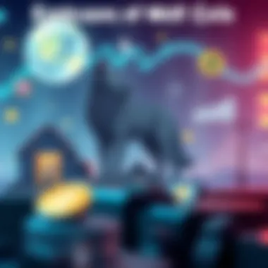 Use Cases of Wolf Coin An illustration depicting various use cases for Wolf Coin in real-world applications.