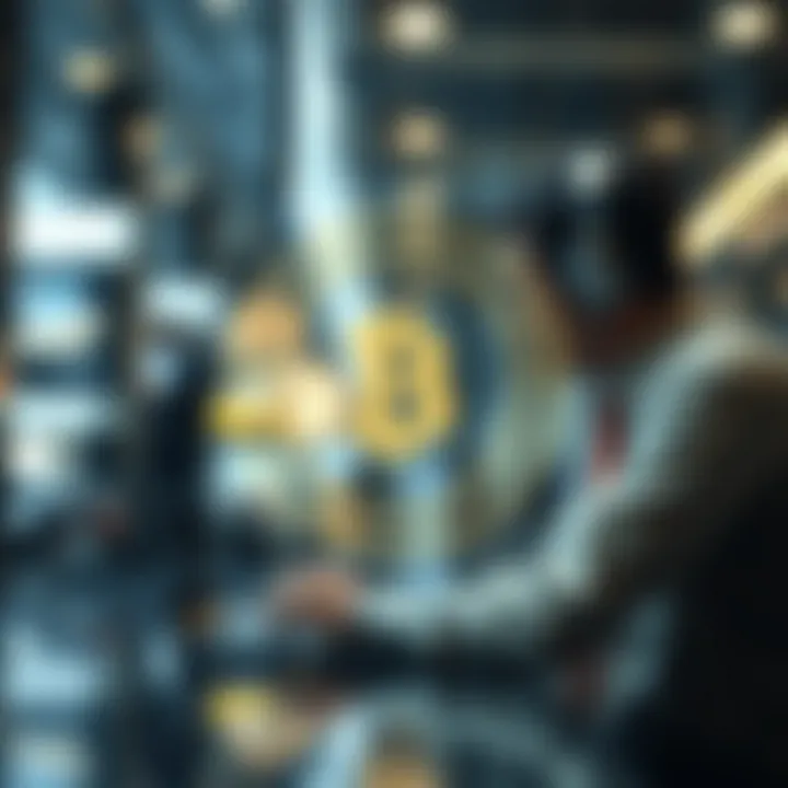 A conceptual image depicting the relationship between financial institutions and compliance under FinCEN regulations