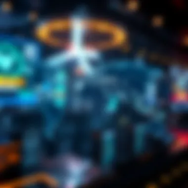 Futuristic Global Token Exchange Visualization A futuristic representation of token exchanges around the globe