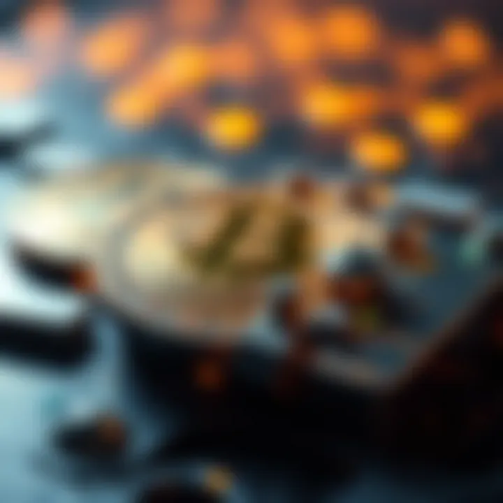 Futuristic Cryptocurrency Design A futuristic digital currency concept