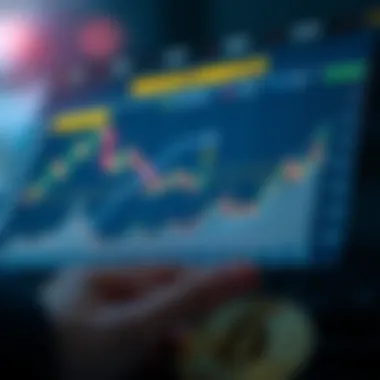 Cryptocurrency Trends Chart Chart illustrating cryptocurrency trends