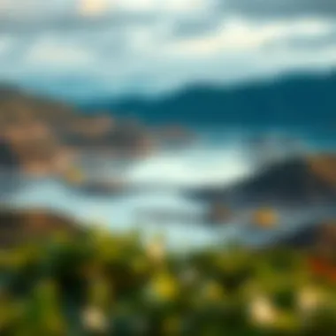 Environmental Impact of Crypto Mining A serene landscape affected by mining operations symbolizing environmental impact