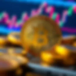An abstract representation of digital currency trading