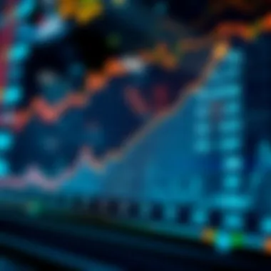 Upward Trend of Digital Currency Stocks Graph showing the upward trend of digital currency stocks