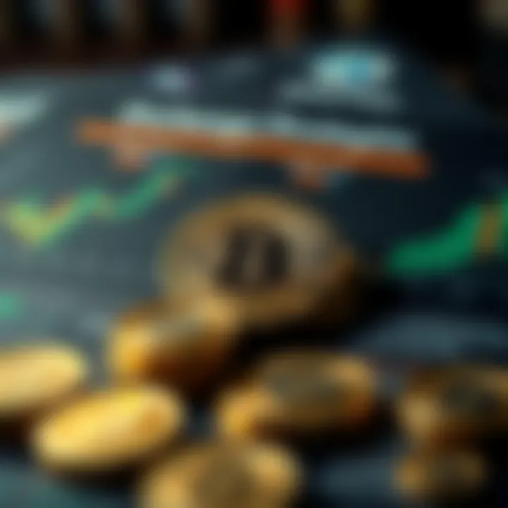 An analysis chart for investment strategies related to exchange tokens