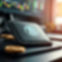 Visual representation of blockchain wallet technology