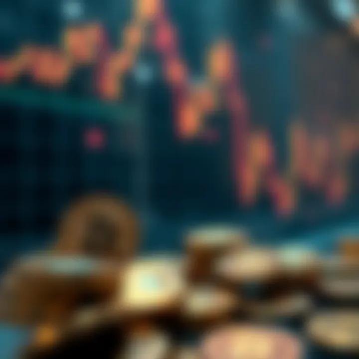 Visual representation of market volatility and its effects on trading strategies