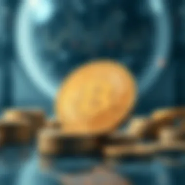 Cryptocurrency Concepts in Focus An abstract illustration representing cryptocurrency concepts
