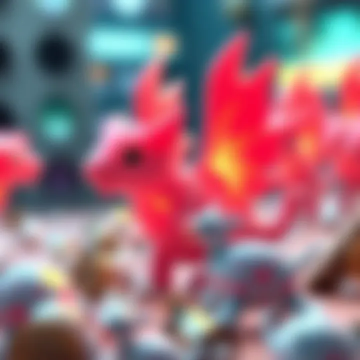 Visual representation of the breeding mechanics within Axie Infinity, illustrating the creation of new Axies