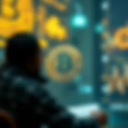 Conceptual visualization of cryptocurrency education